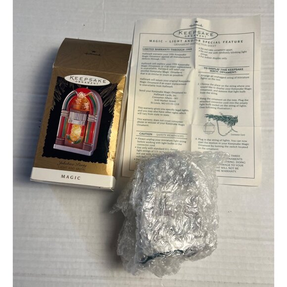 Hallmark Keepsake Ornament Magic Jukebox Party Light & Music Christmas 1996 - Picture 5 of 8